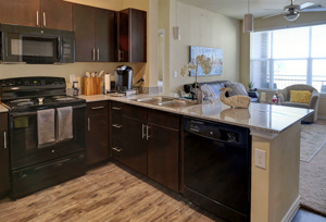 Interior Kitchen View at Martha's Vineyard Place Apartments