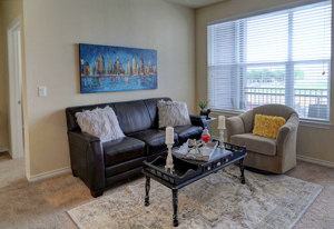 Photo of Living Room area within a Model Apartment at Martha's Vineyard Place Apartments